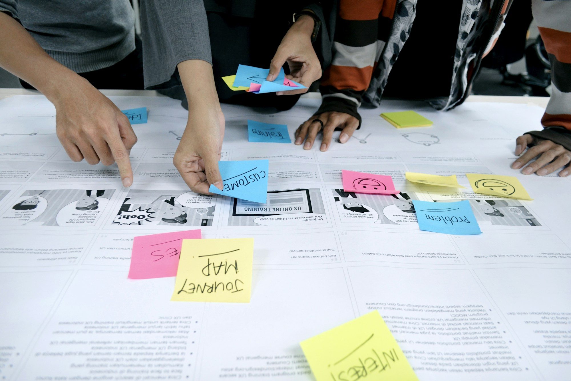 A hand writing “Start up” on a whiteboard
